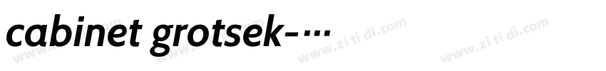 cabinet grotsek字体转换